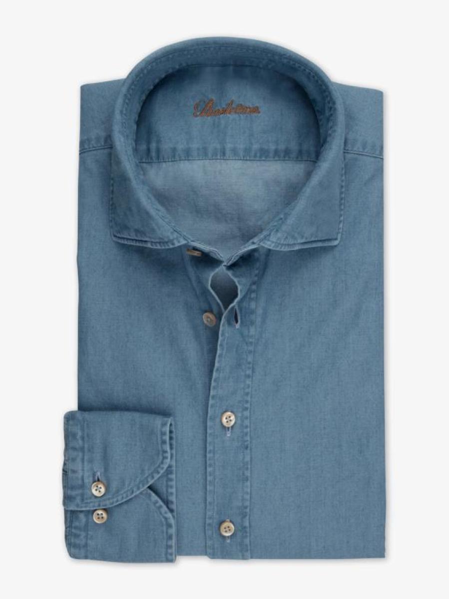 Legeres Denim-Stretchhemd