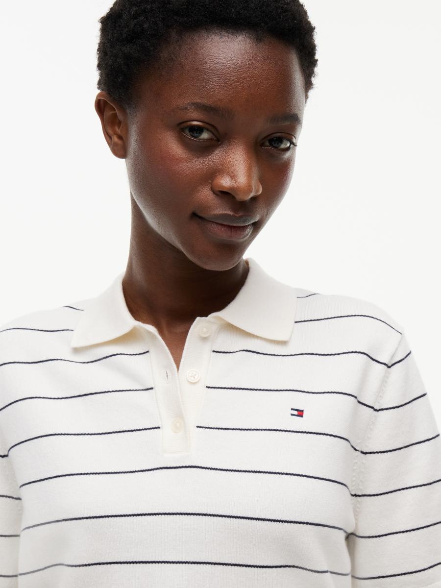 Damen Poloshirt Jersey Stitch