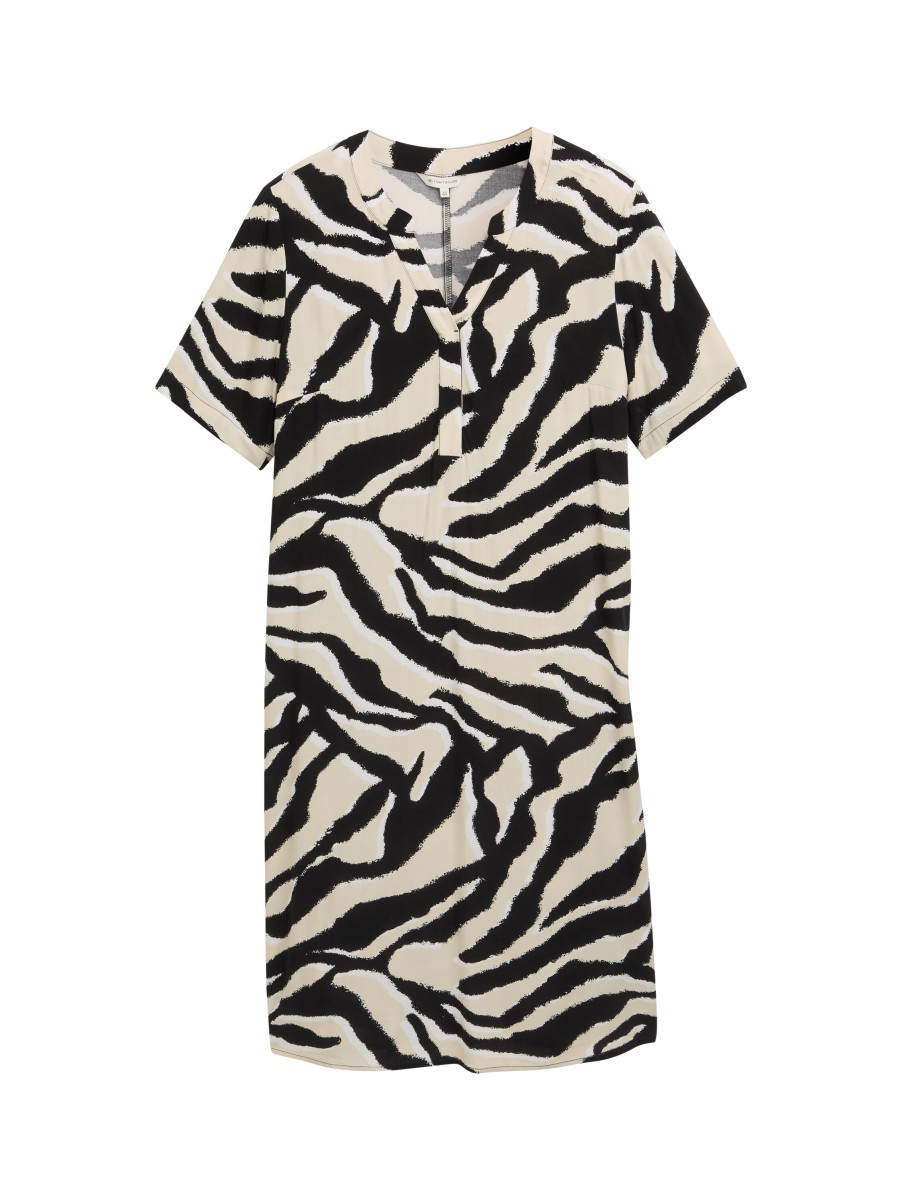 Curvy Midi-Kleid aus Viskose