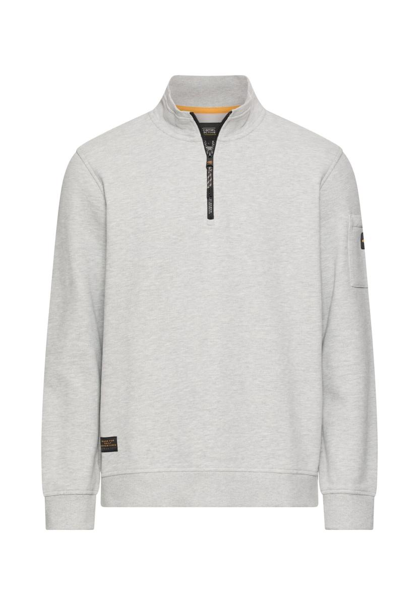 Herren Sweatshirt Mit Troyerkragen