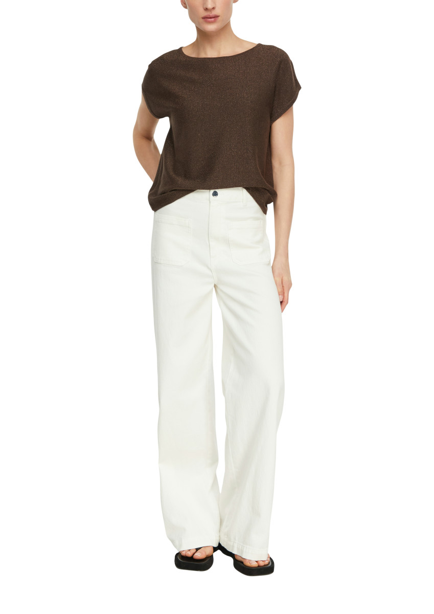 Damen Pullover Mit Kurzen Ärmeln
