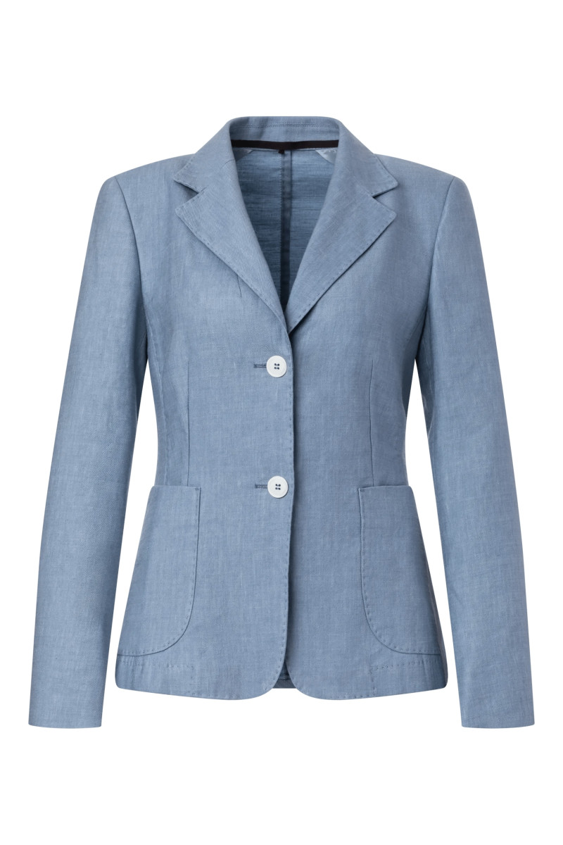 Damen Blazer Leinenstretch