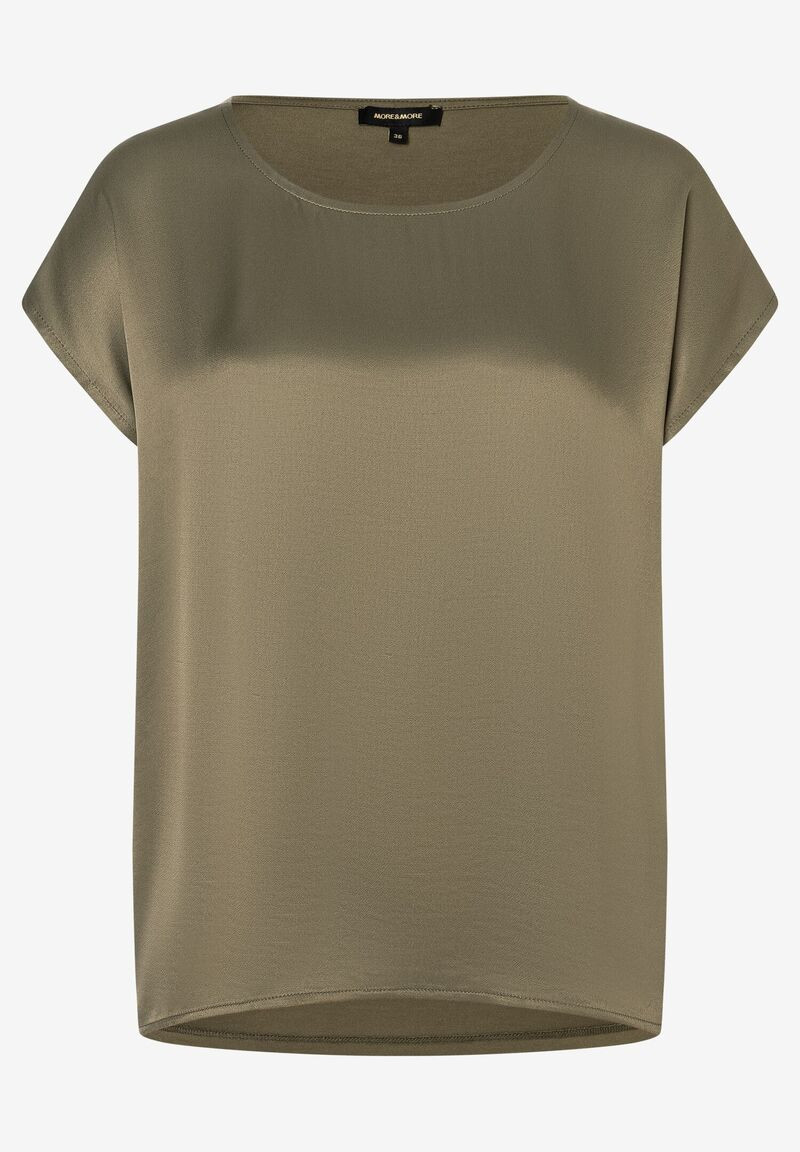 Damen Shirt mit Satinfront