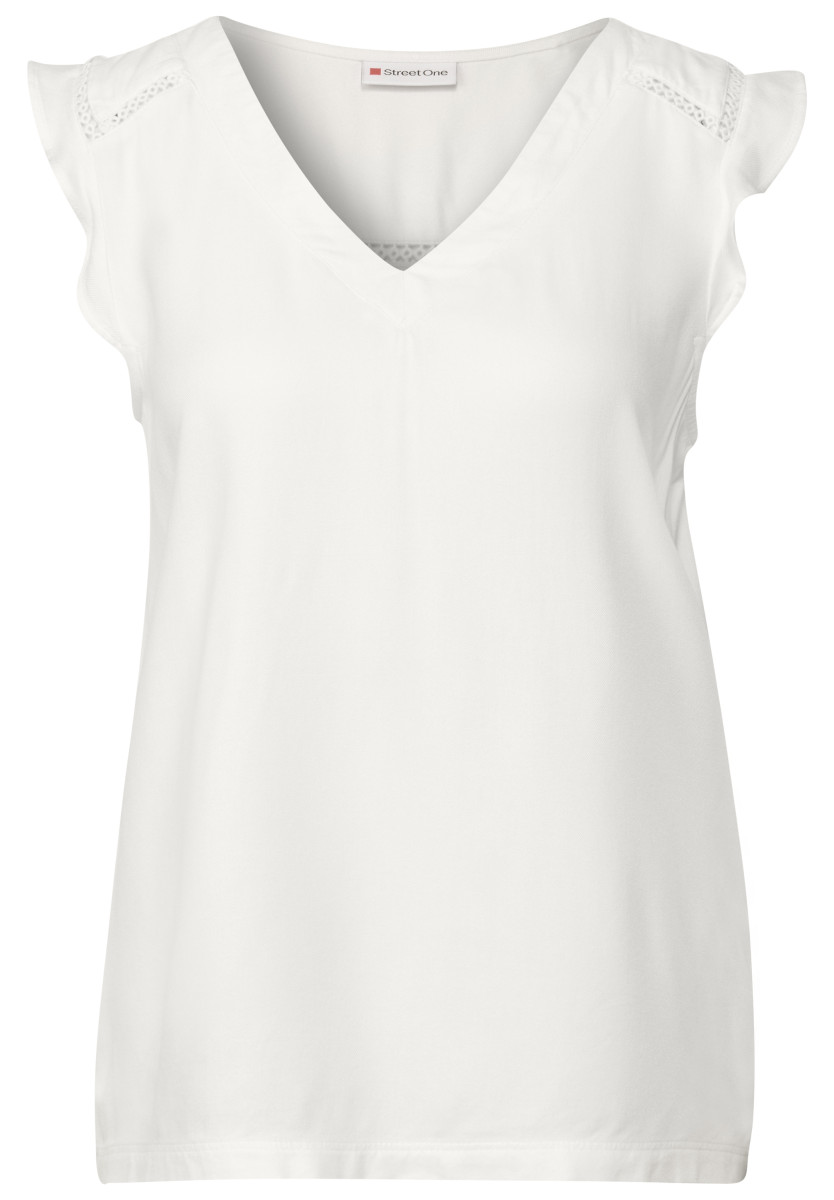 Top mit Häkeldetails