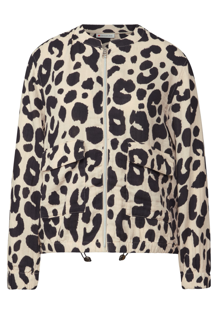 Blouson Gemusterter Musselin