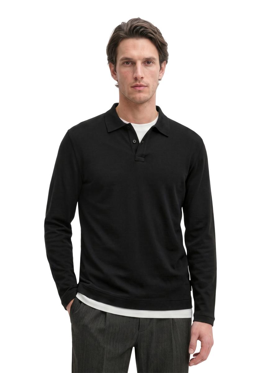 Herren Langarm-Poloshirt