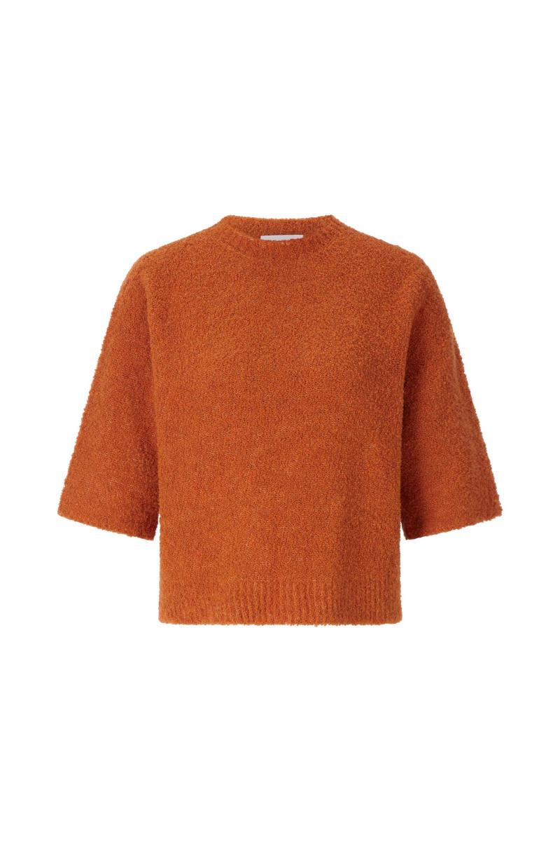 Damen Kurzarm-Pullover Crew NK SH