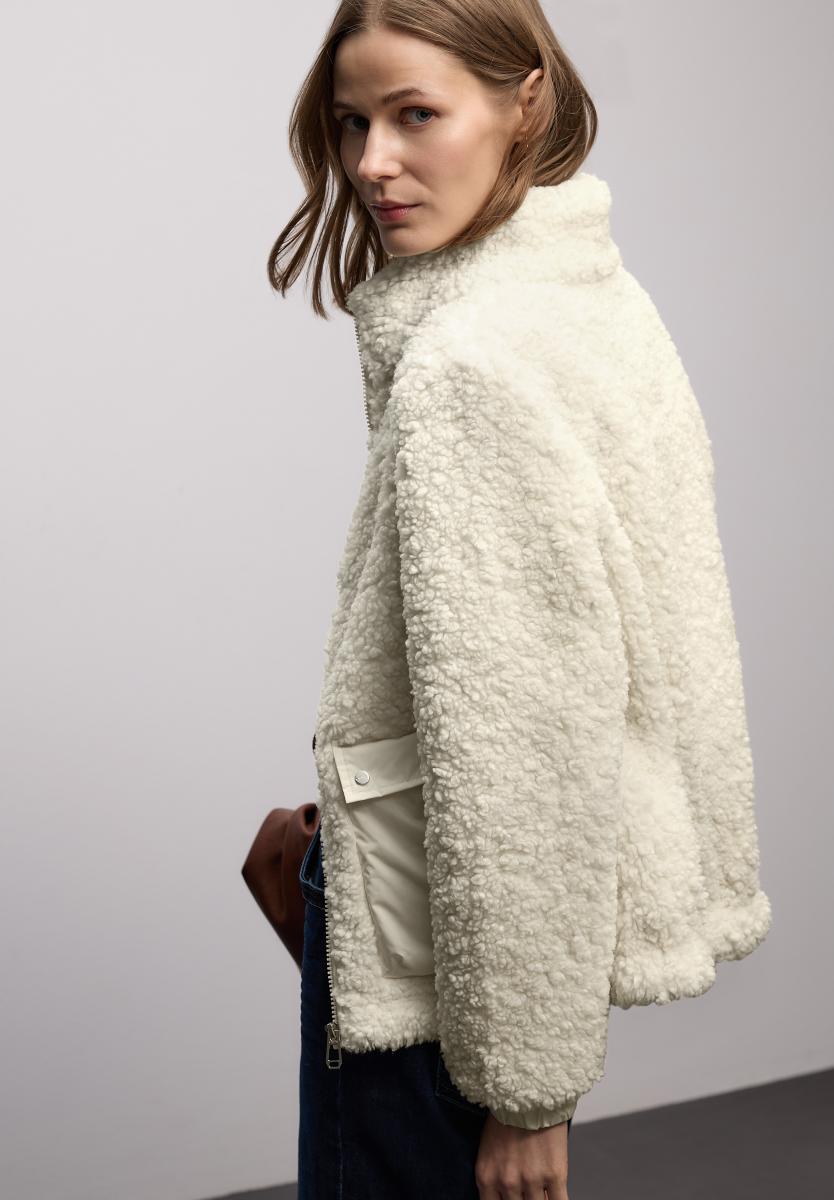 Damen Teddy‑Jacke