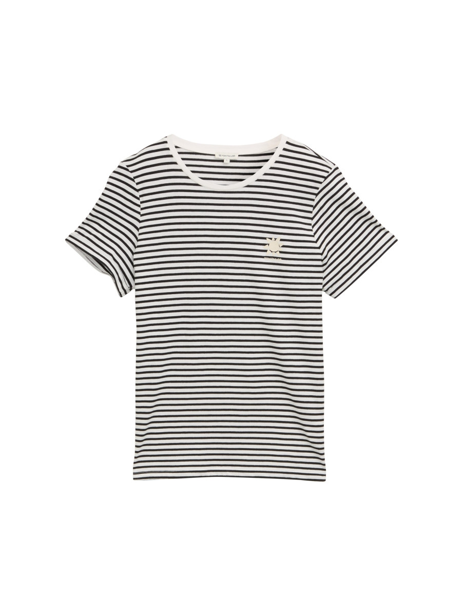 Damen T-Shirt mit Streifenmuster