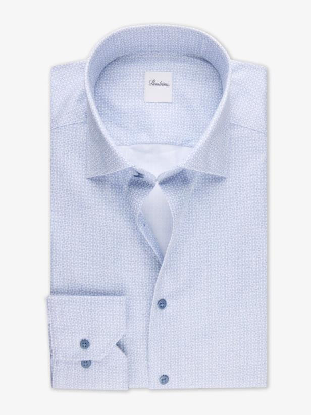 Gemustertes Twillhemd