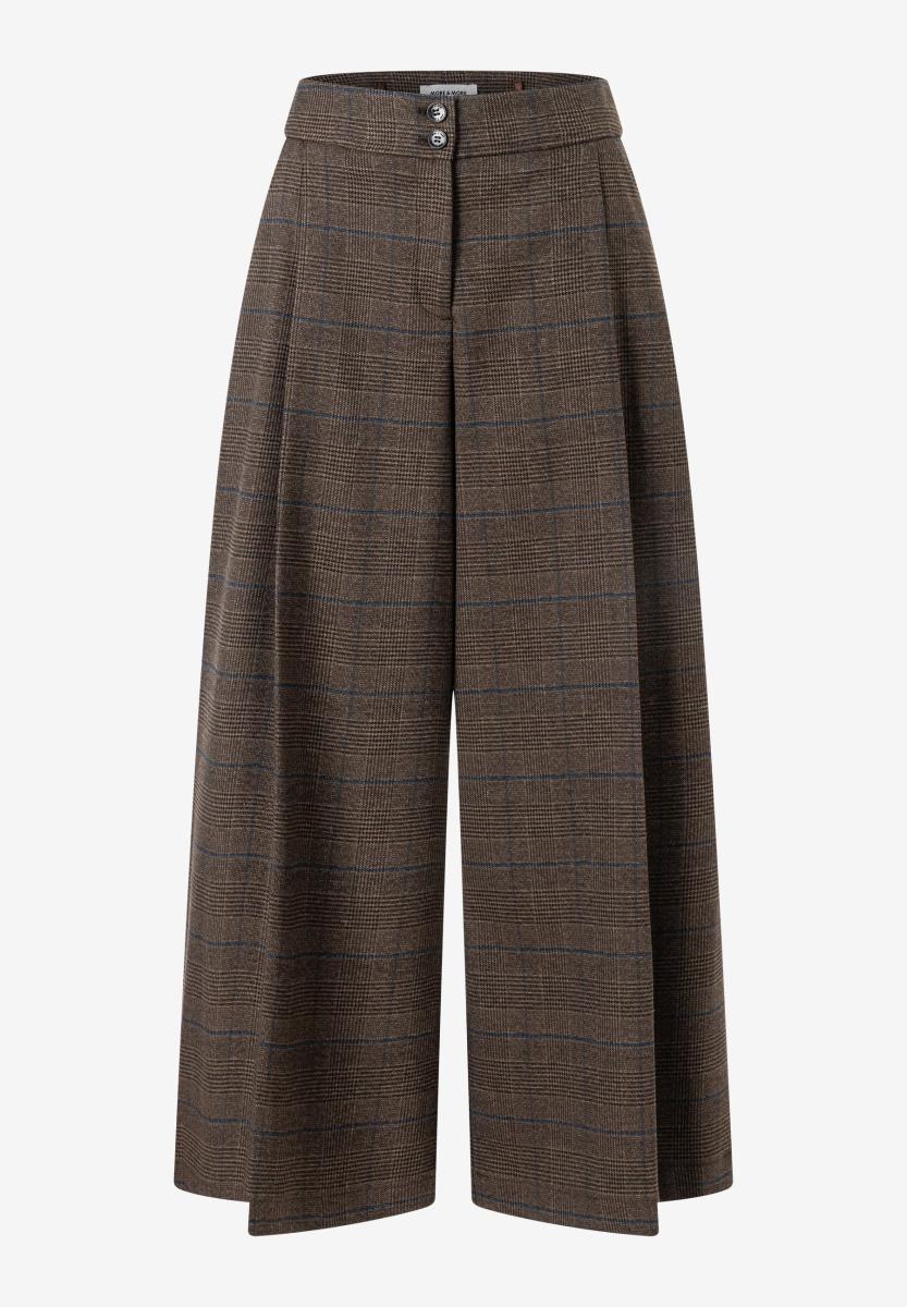 Damen Culotte mit Glencheckmuster