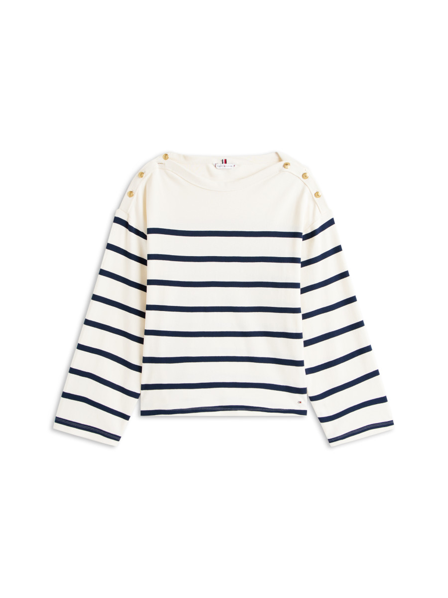 Damen Langarmshirt LWK GOLD BUTTON