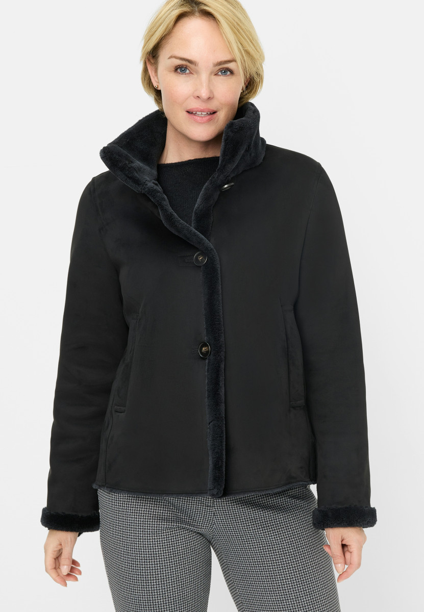 Damen Webpelzjacke