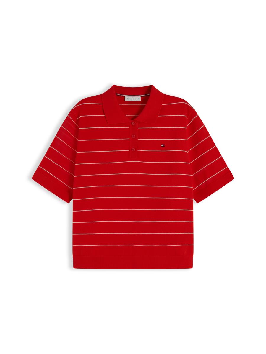 Damen Poloshirt Jersey Stitch