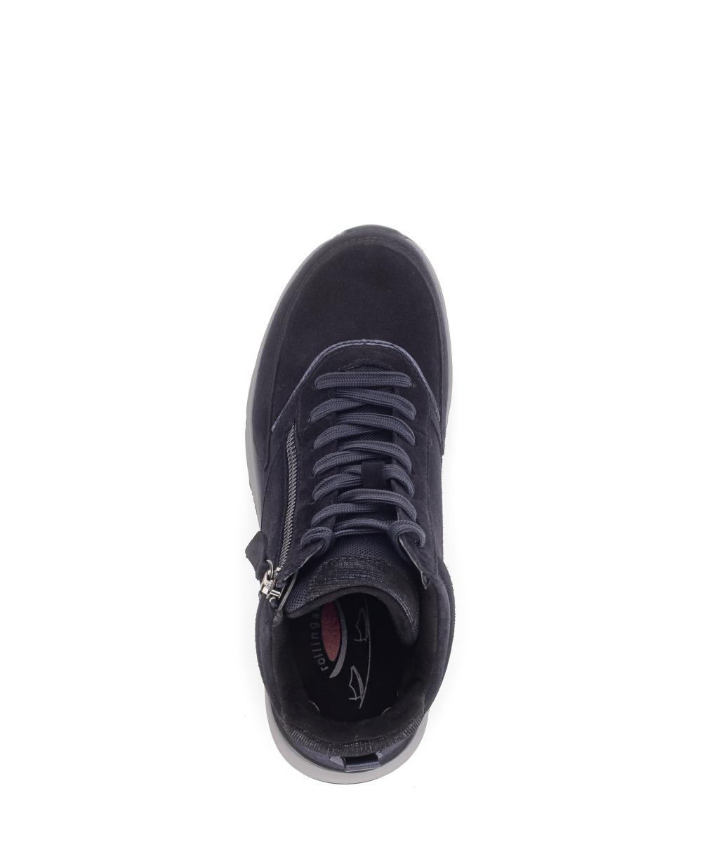 Damen Schnürstiefeletten Rauleder
