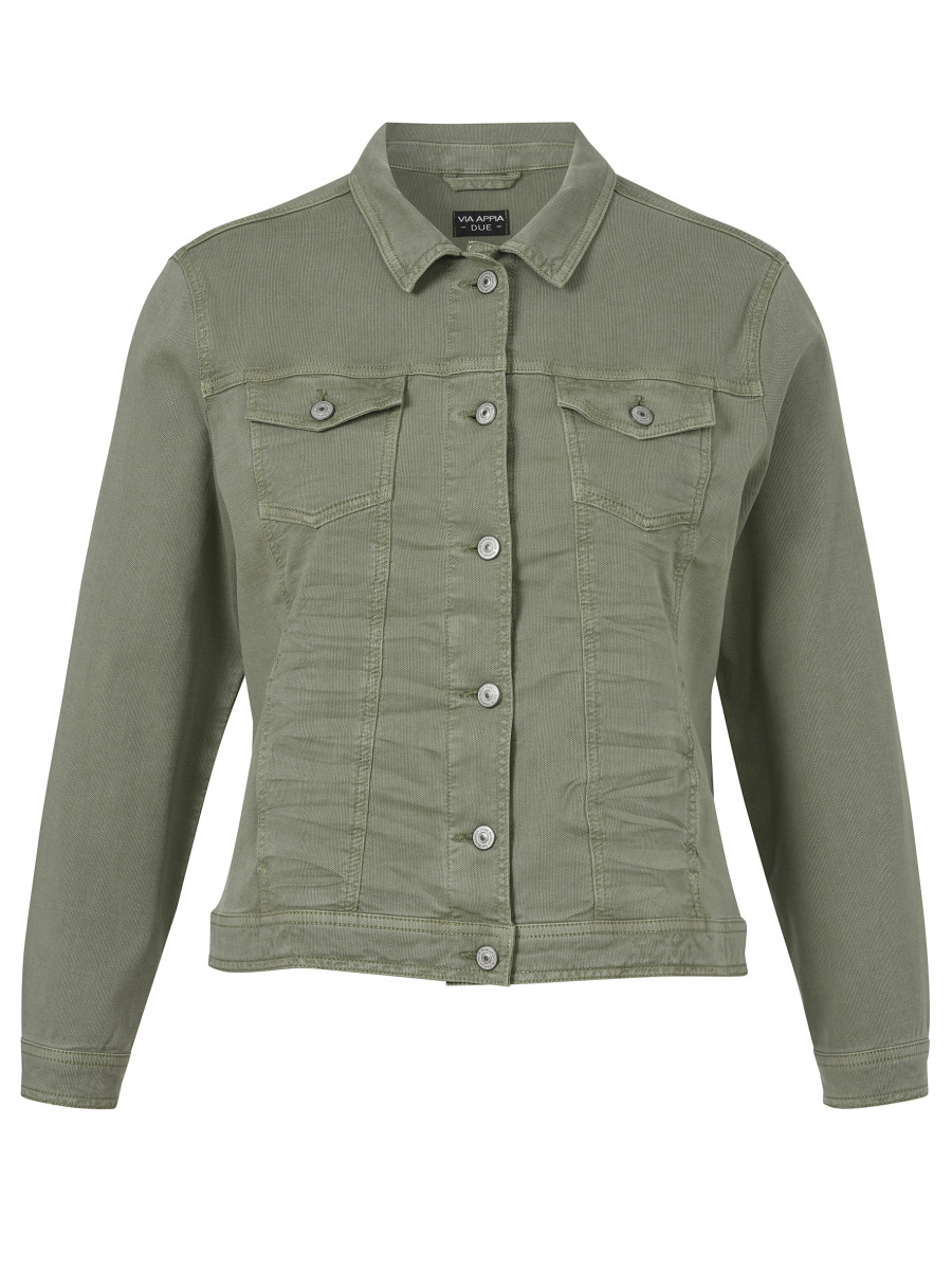 Curvy Jacke Mit Kragen