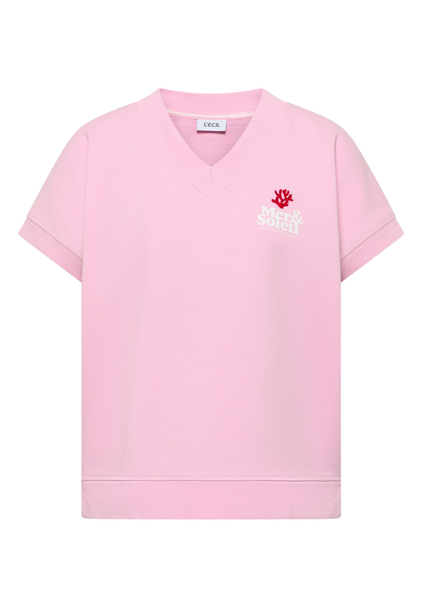 Damen Sweatshirt Kurzarm