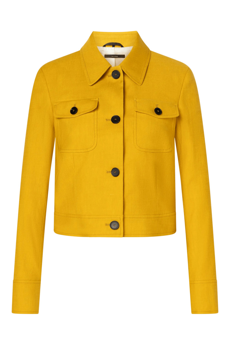 Damen Leinenstretch-Blazer