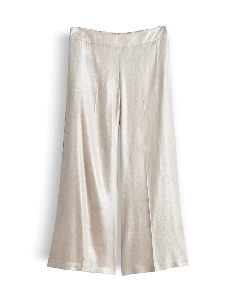 Damen Leinenhose Catsby cropped wide