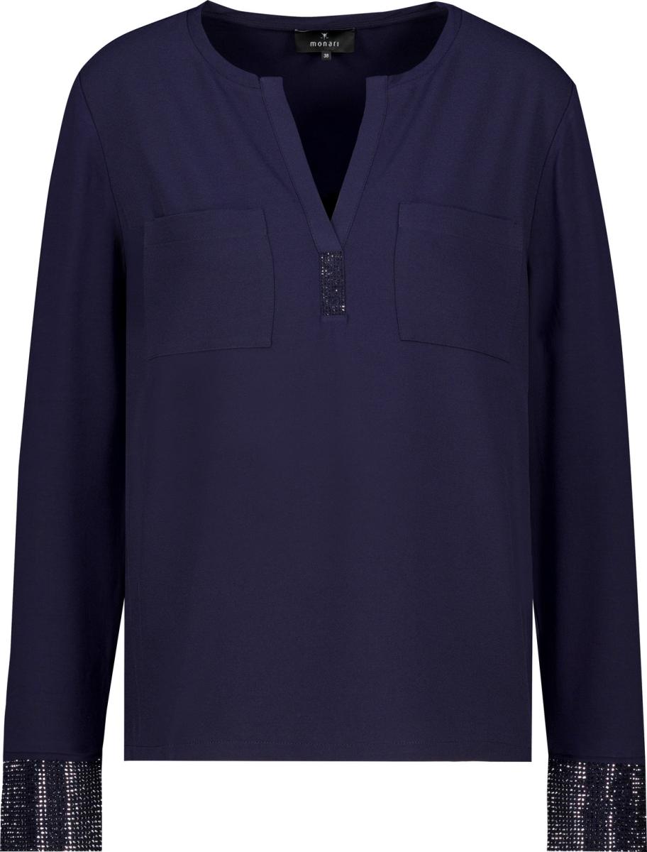 Shirtbluse Mit Strasssteinen