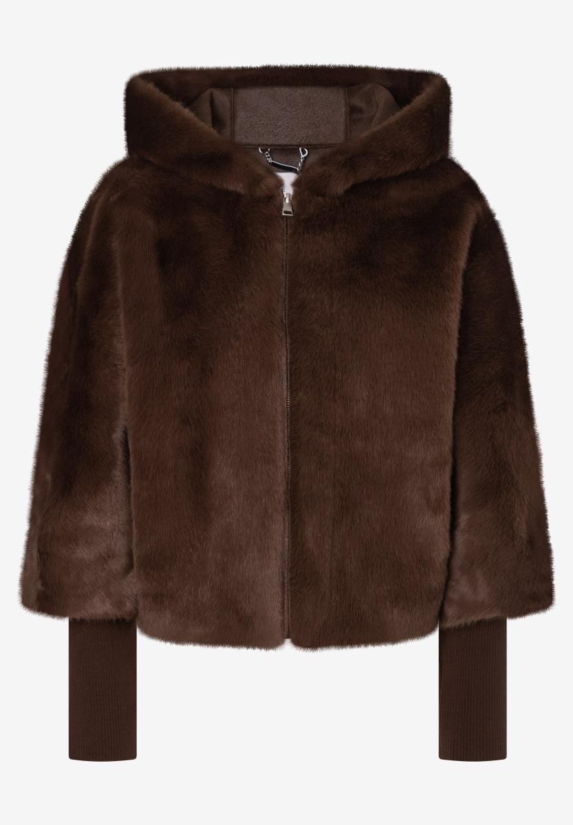 Damen Fake-Fur-Jacke