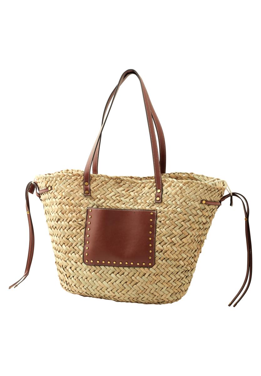 Tasche in geflochtener Korb-Optik