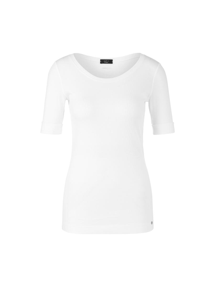Damen Rundhals-Shirt mit halben Ärmeln