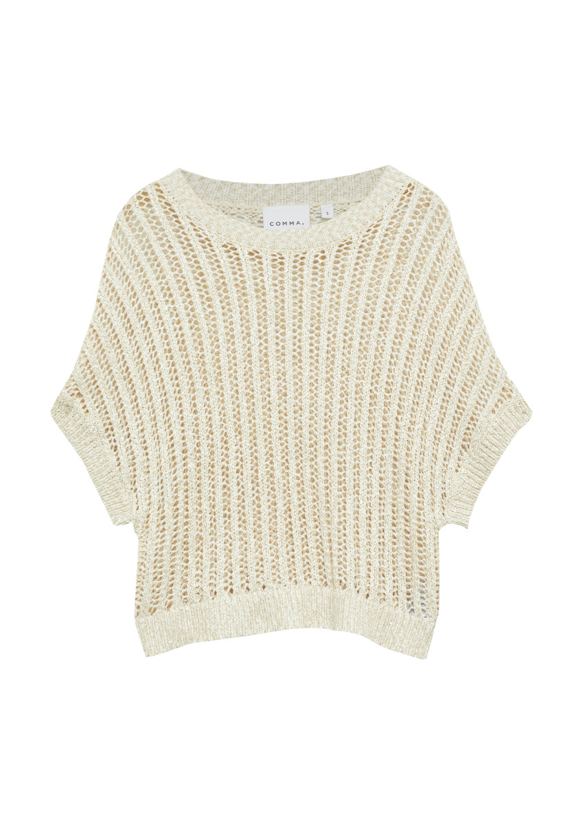 Damen Strickpullover Kurzarm