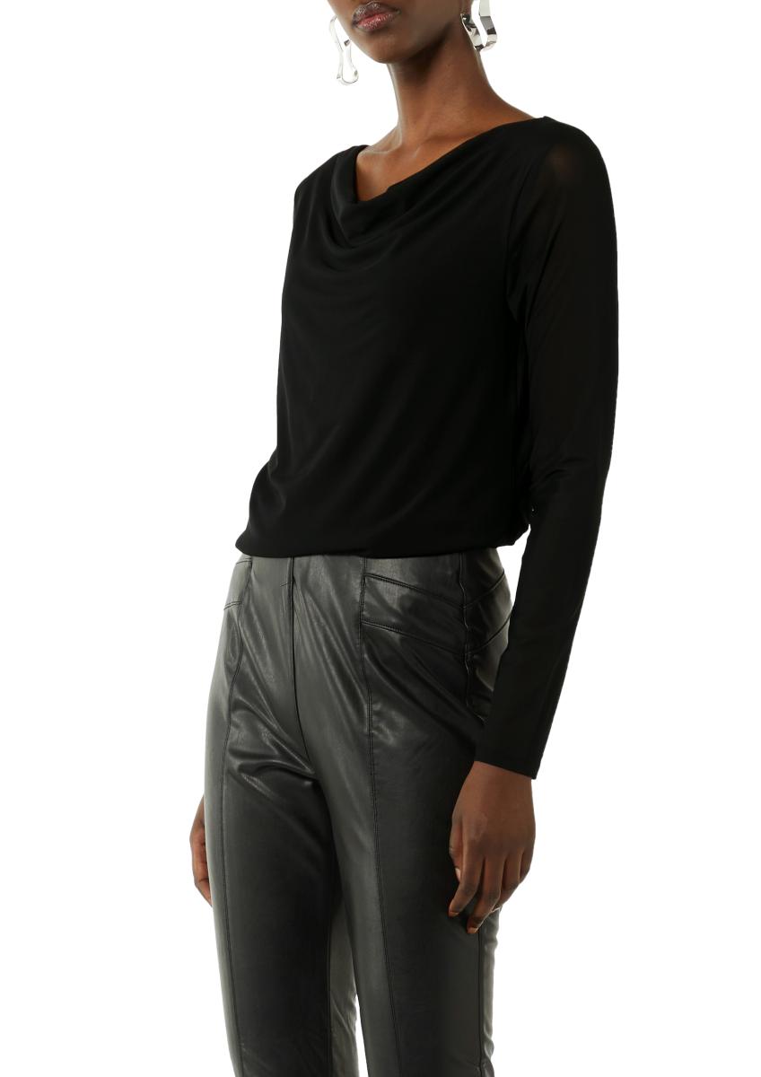 Damen T-Shirt Mesh-Material