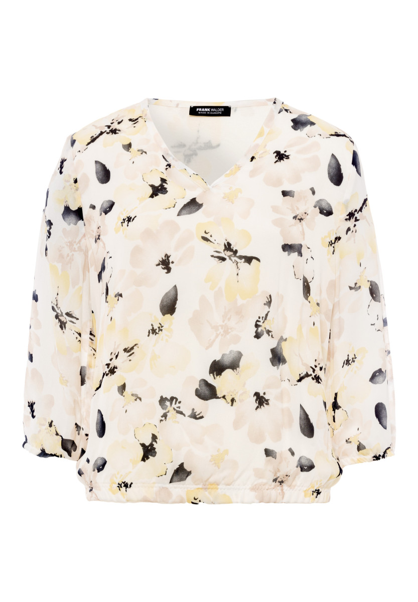Druckbluse mit liebevollen Details