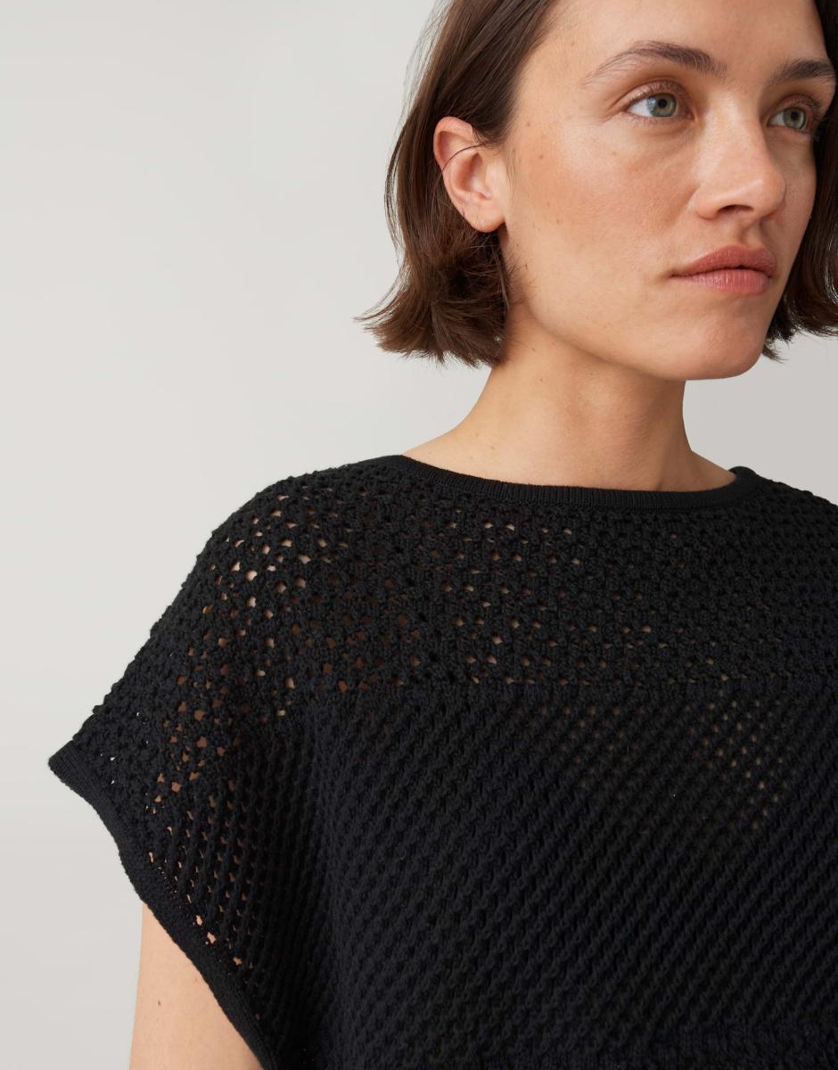 Damen Kurzarm-Pullover Polliva