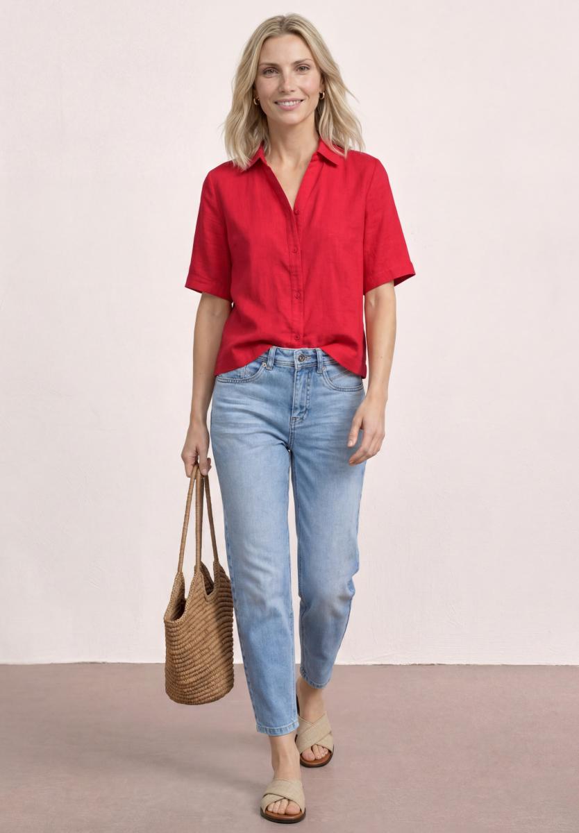 Kurzarm Hemdbluse