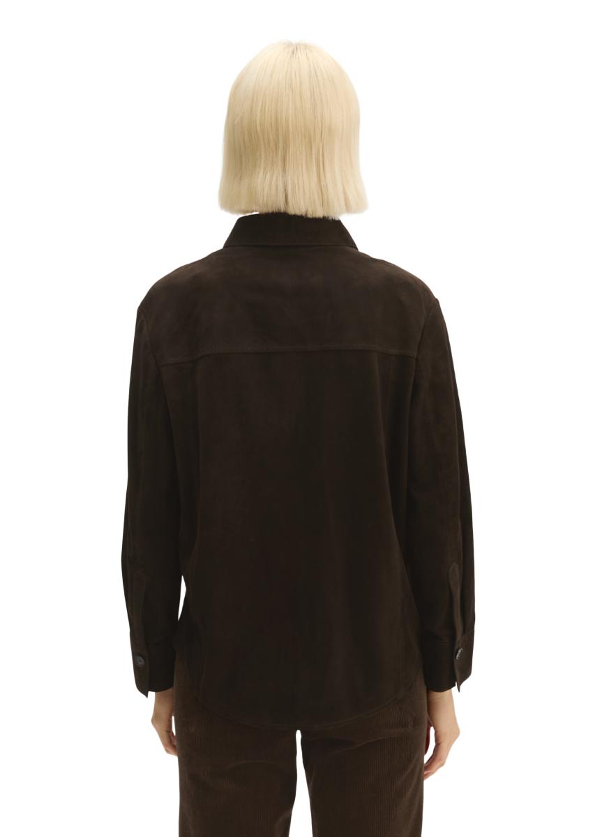 Damen Leder-Overshirt
