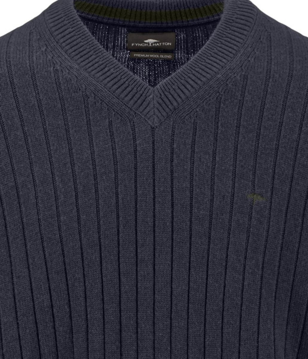 Herren Pullover Ribbed Lambswool