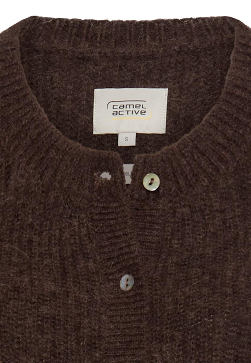 Damen Strickweste mit Knopfleiste