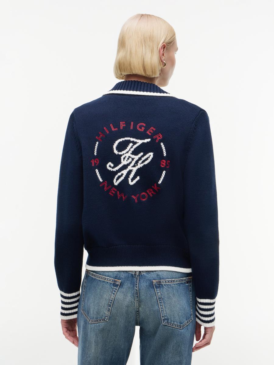 Damen Polo-Cardigan