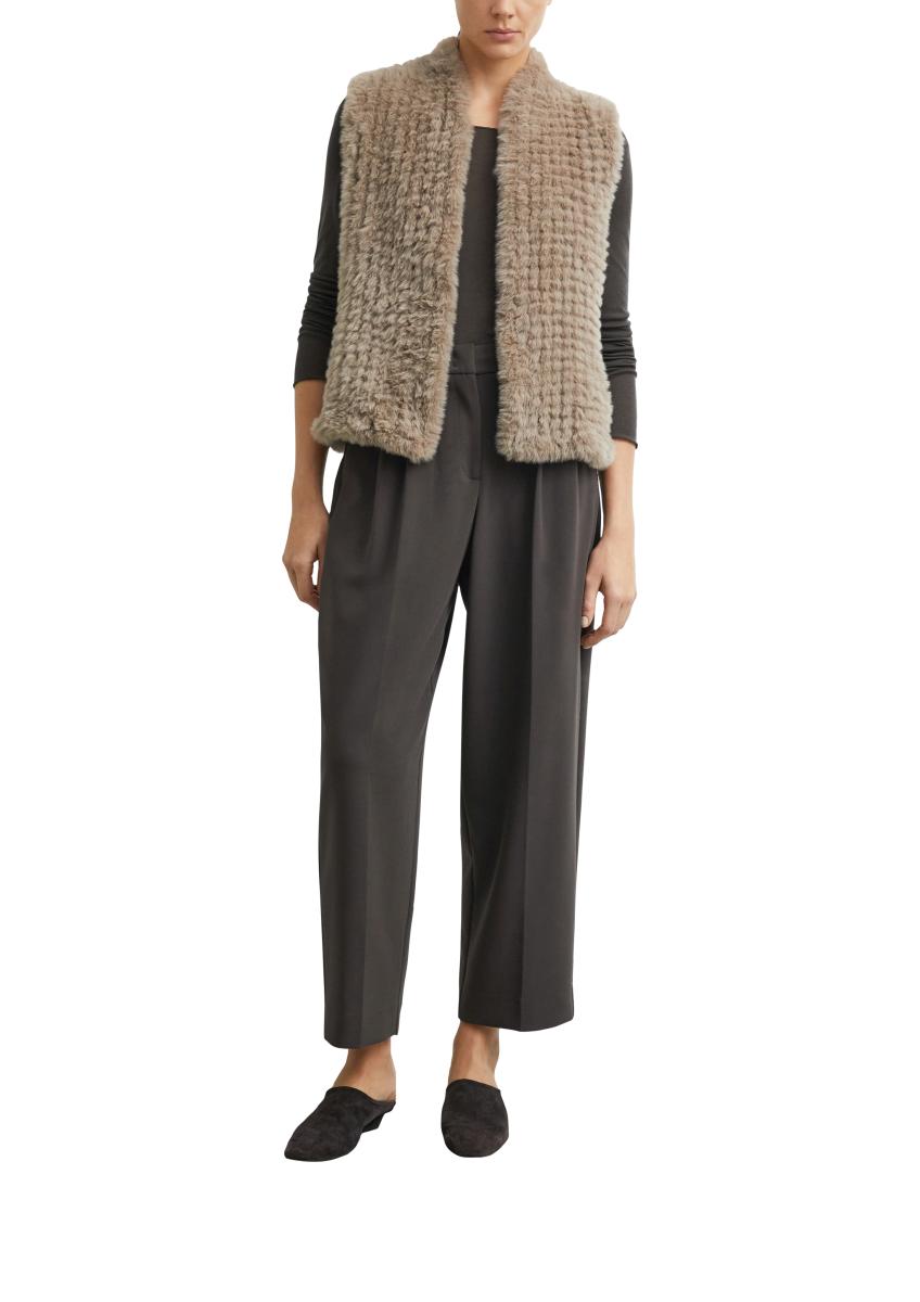 Damen Fake-Fur-Weste