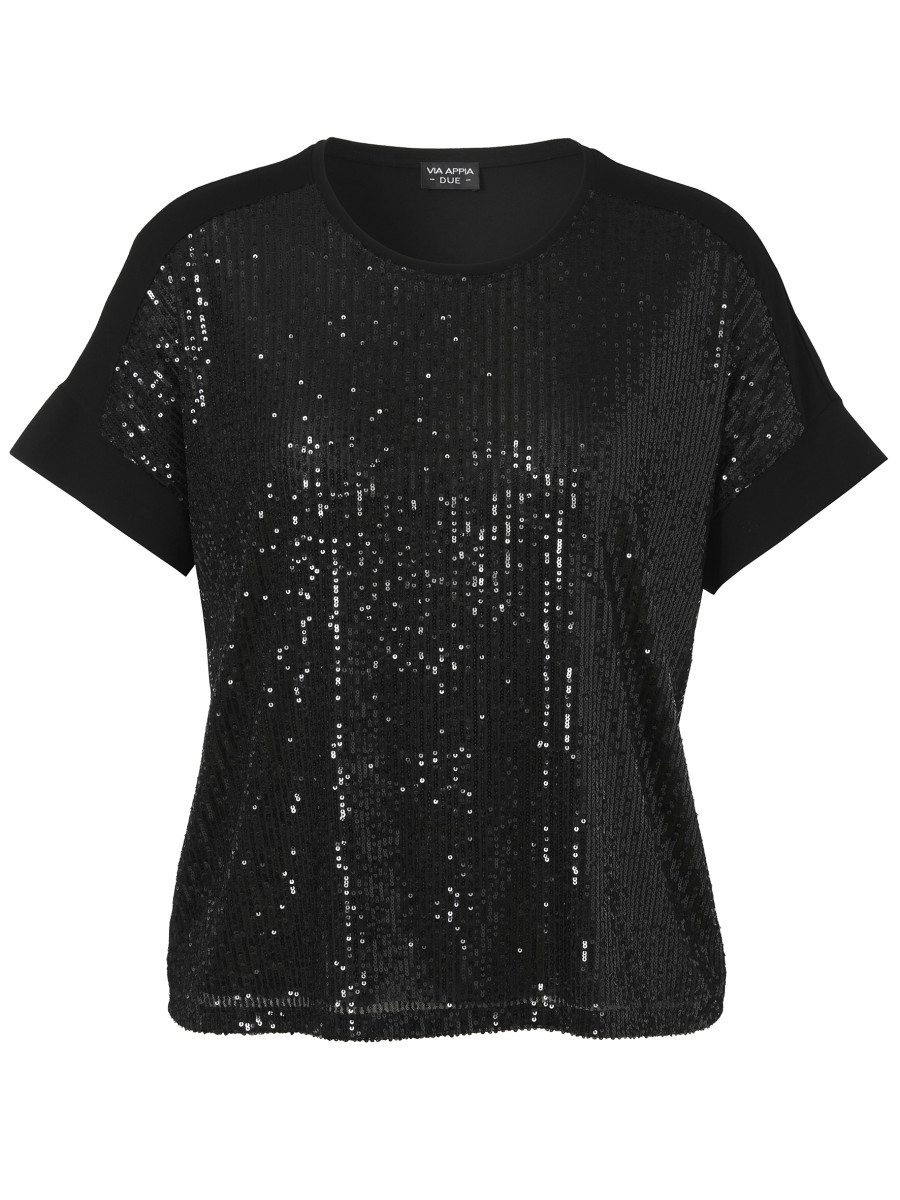 Curvy Pailletten-T-Shirt