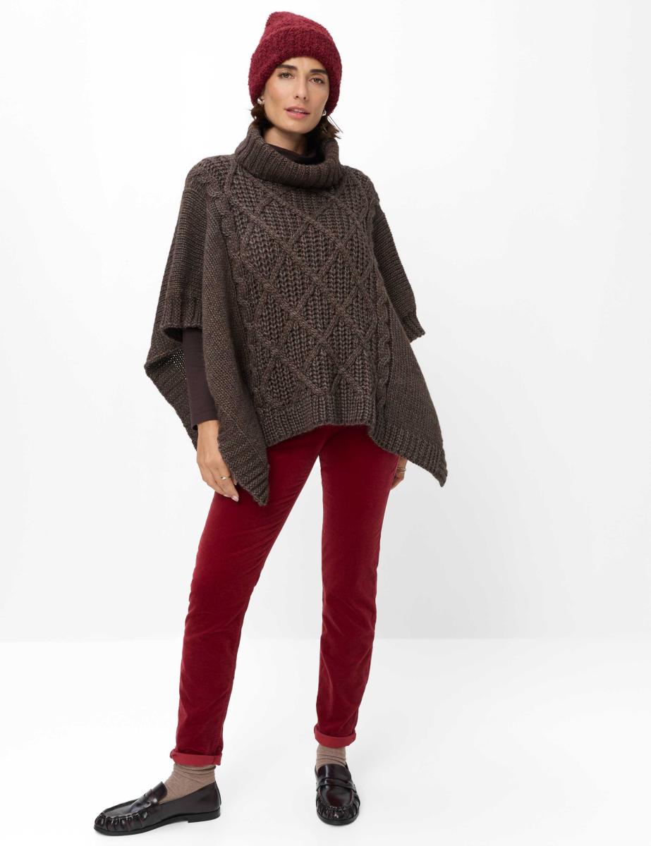 Damen Strick-Cape Thea