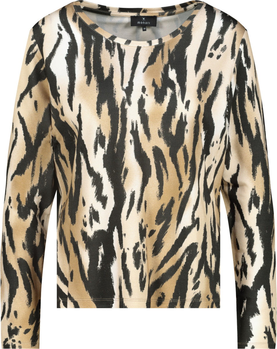 Damen Langarmshirt Tigermuster