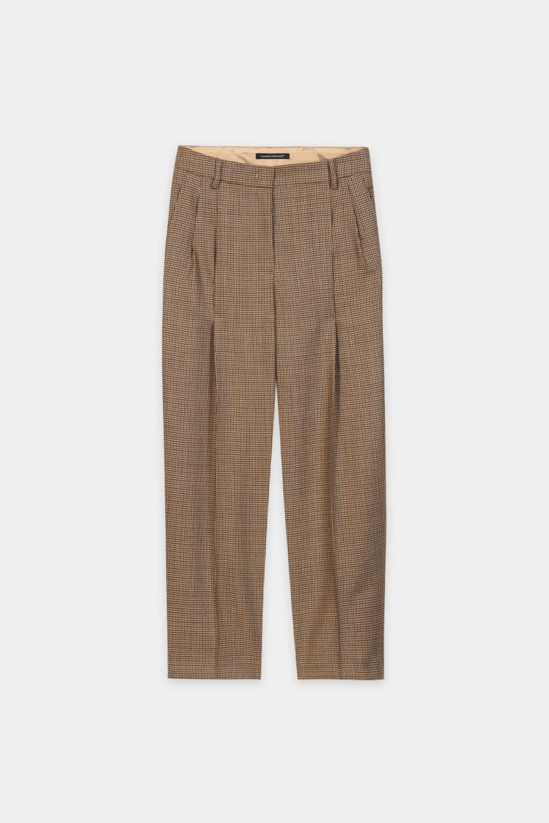Damen Glencheck-Tapered-Pants
