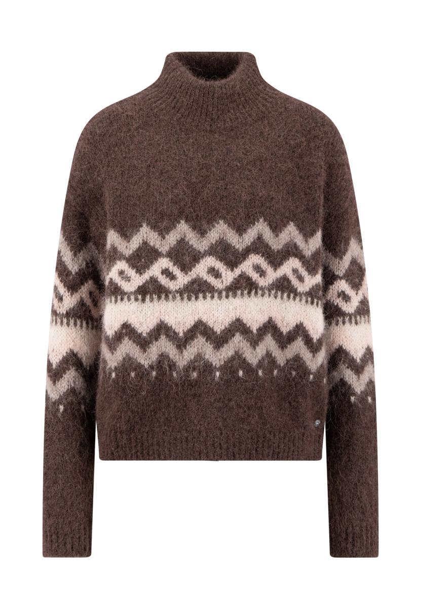 Damen Pullover Norway Hairy Yarn