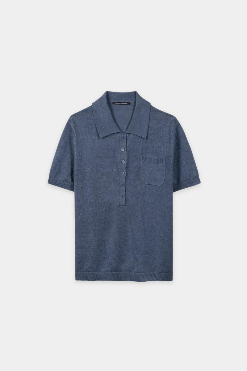 Damen Leinen-Polo