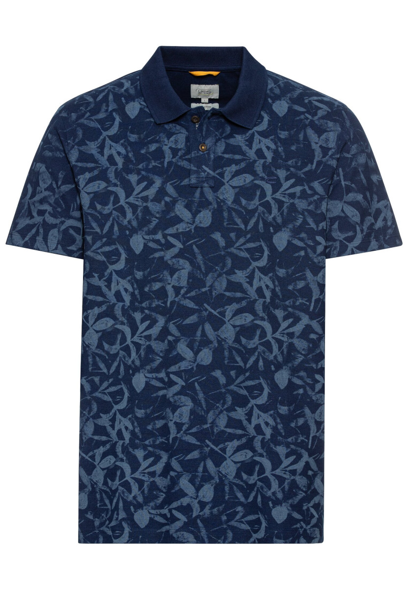 Herren Poloshirt mit floralem Print