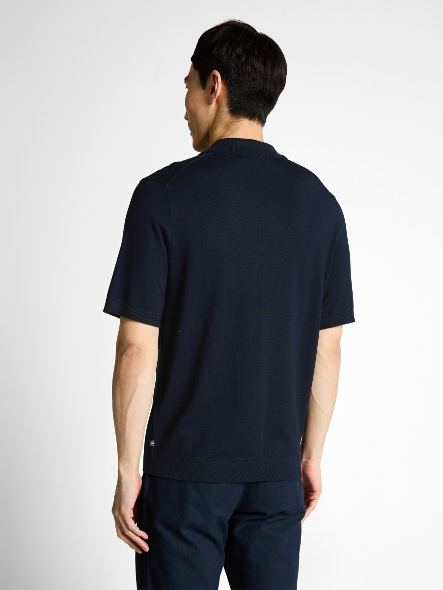 Herren Strick-Poloshirt