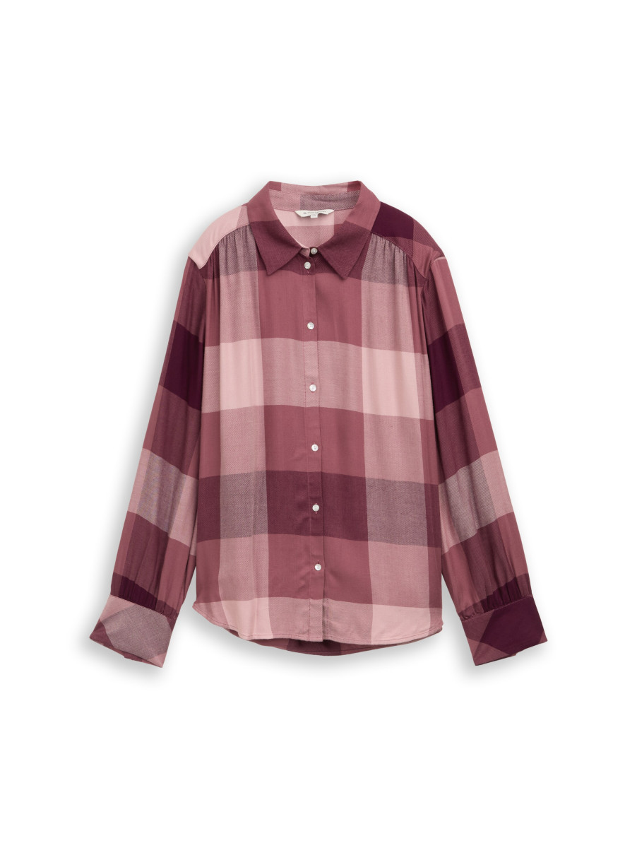 Curvy Hemdbluse mit Karomuster