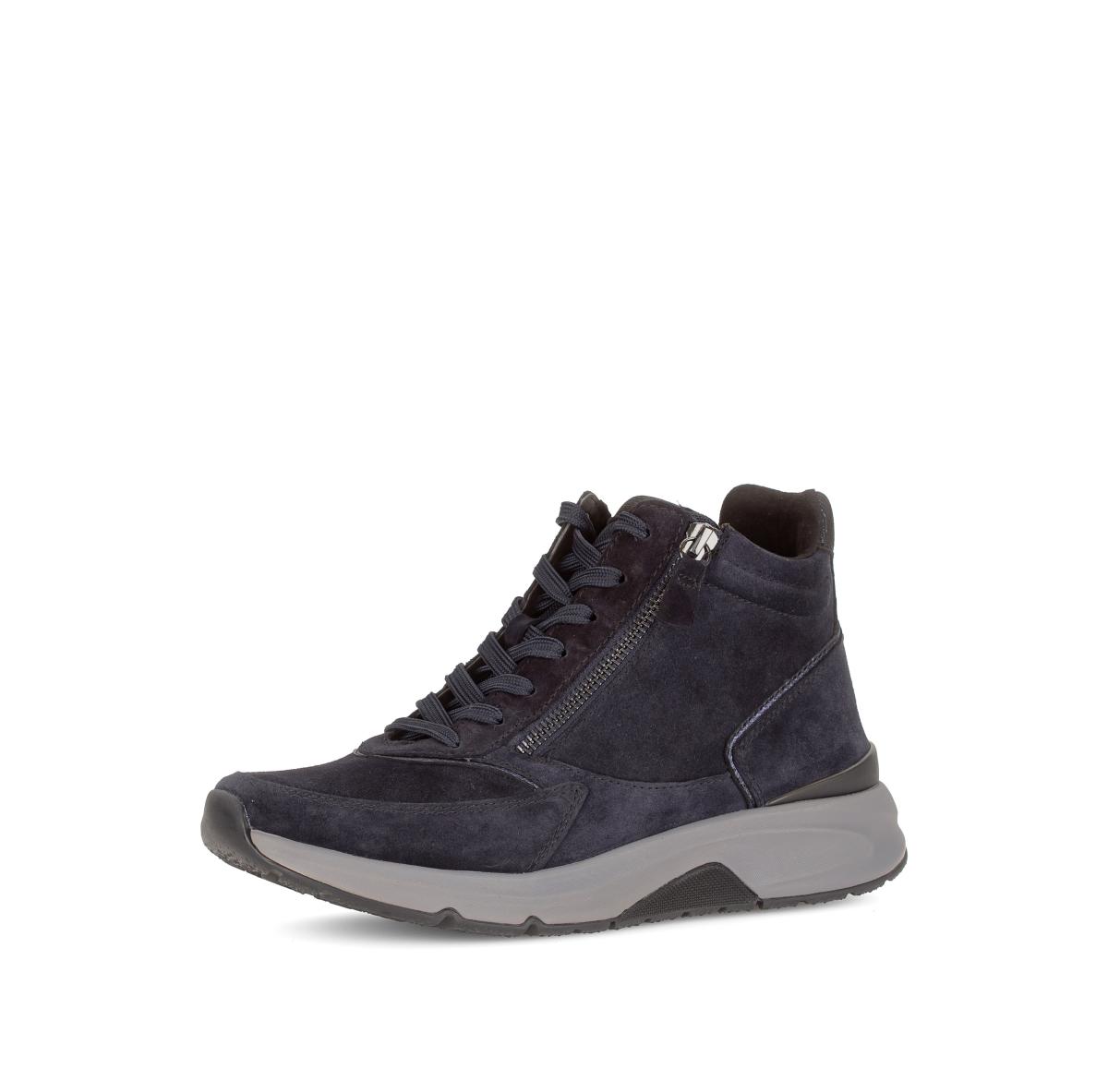 Damen Schnürstiefeletten Rauleder