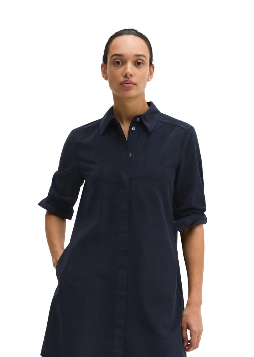 Cord-Hemdblusenkleid Wide