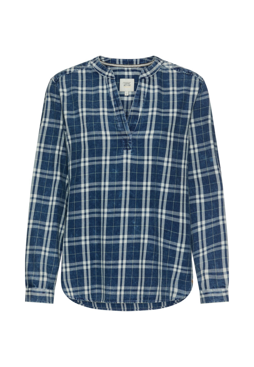 Langarmbluse mit Knopfleiste