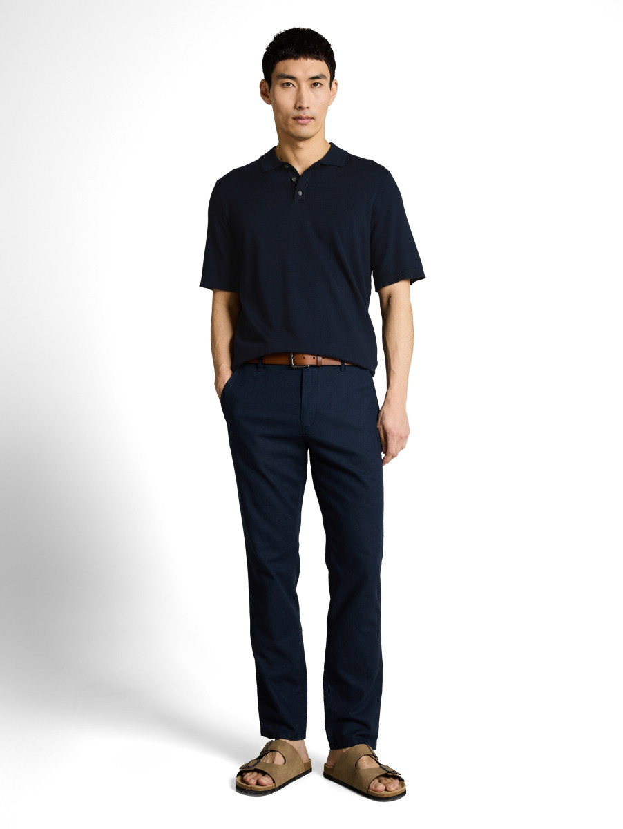 Herren Strick-Poloshirt